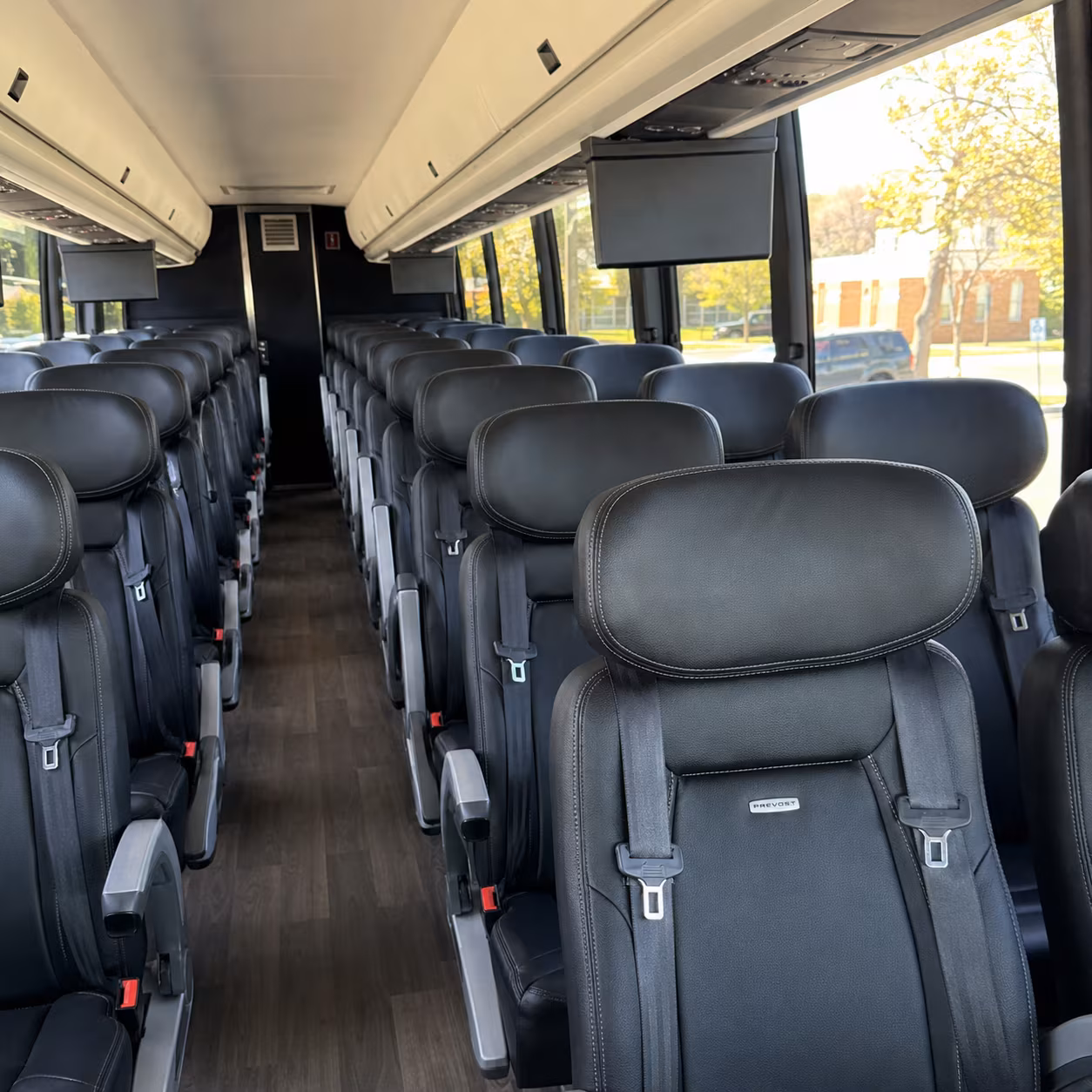 duluth charter bus rental inside