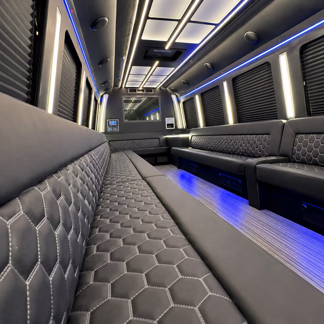 prom party buses that keep the celebration going from the first stop to the last